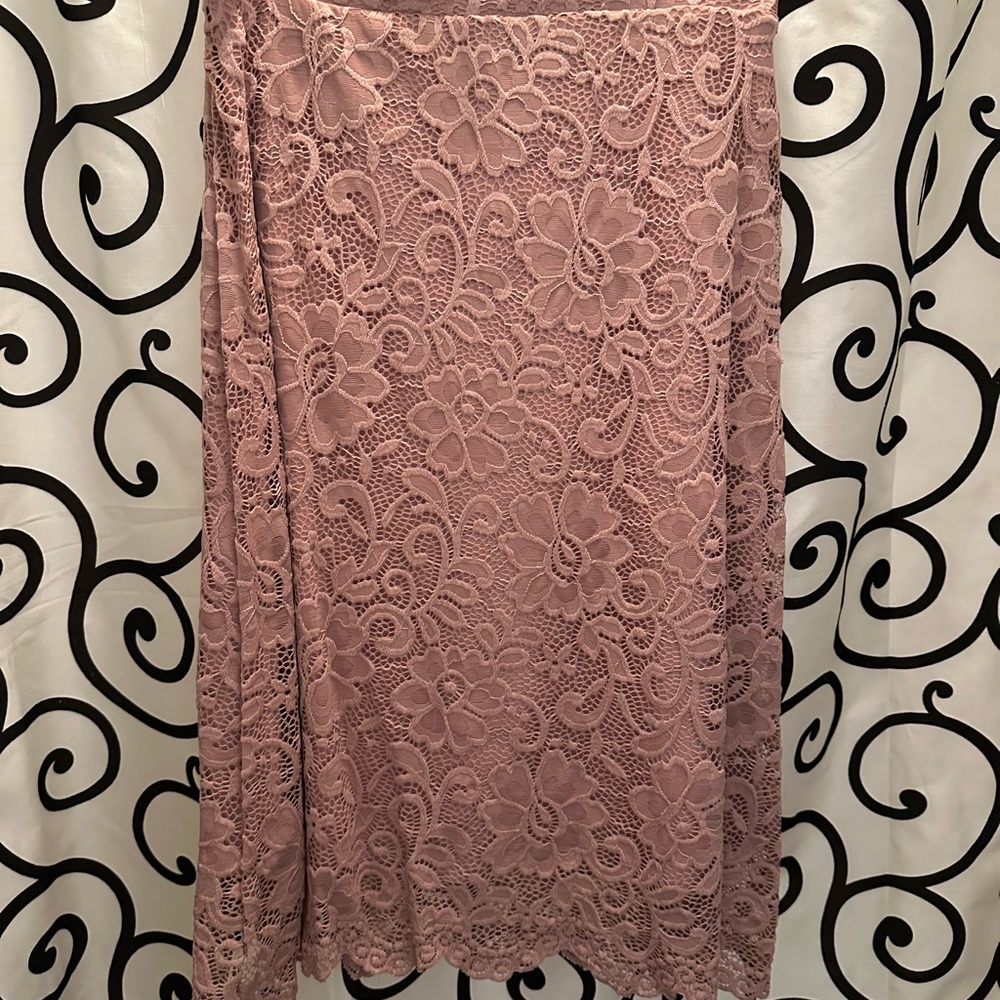 Pink Lace Skirt